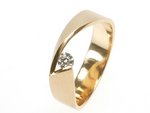 mooie gouden ring met diamant